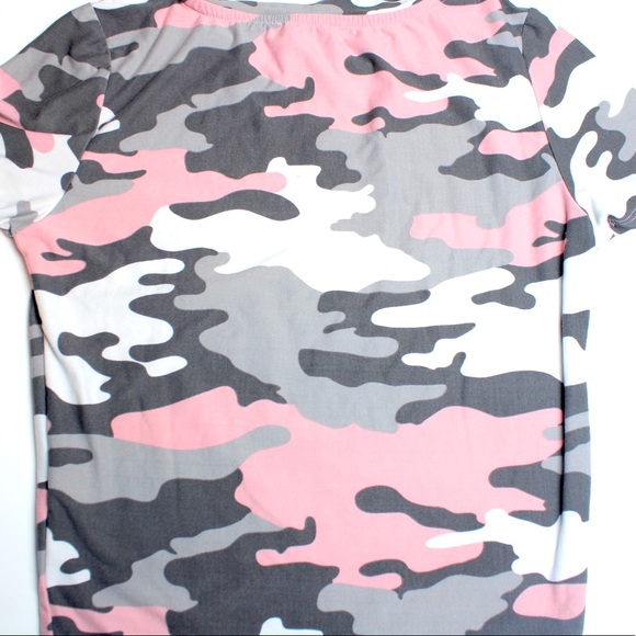 Urban Planet | Tight Camouflage Top - Picture 2 of 3